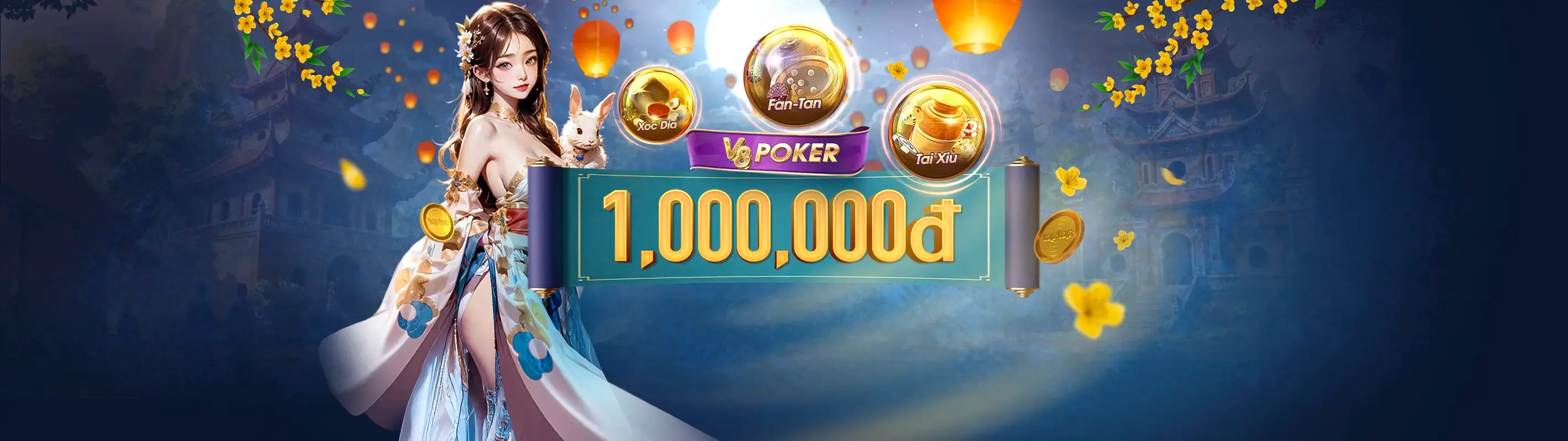Hình ảnh chính về trò chơi Nổ Hũ Sinlebet với các máy slot rực rỡ và tiền vàng